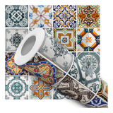 Papel Parede Adesivo Azulejo Portugues Cozinha Lavável 12m