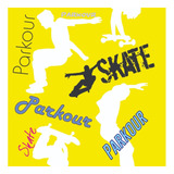 Papel Parede Adesivo Lavável Infantil Jovem Skate Sk Teen 24