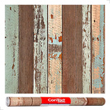Papel Parede Adesivo Madeira Contact Plavitec Rolo 2mx45cm
