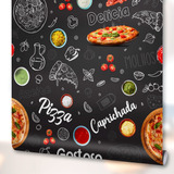 Papel Parede Adesivo Pizza Pizzaria Cozinha Decoração 300x58