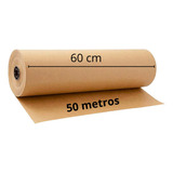 Papel Semi Kraft Bobina 60cm 2kg Pardo Embalagem Caixa