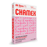 Papel Sulfite Rosa Resma A4 500 Fls Chamex 75g Impressão