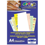 Papel Texturizado Linho 180g A4 50 Fls Qualidade Especial Cor Azul-claro