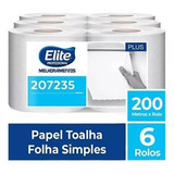 Papel Toalha Bobina 6 Rolos Elite