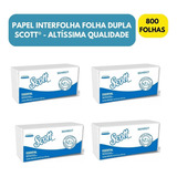 Papel Toalha Interfolha Folha Dupla Scott