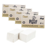 Papel Toalha Interfolha Luxo Folha Dupla 22x20cm Kit 4