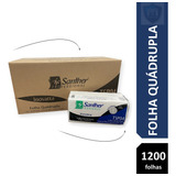 Papel Toalha Interfolha Luxo Folha Quádrupla Premium 1200fls