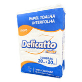Papel Toalha Interfolhado 20x20 100% Celulose 2d