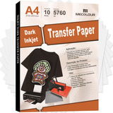 Papel Transfer Dark Inkjet A4 Tecidos