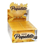 Papelito Brown Marrom Caixa De Seda E Piteira 36 Unidades