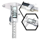 Paquímetro Digital Aço Inox 150mm Com Estojo + Bateria