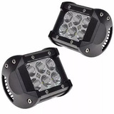 Par 2 Farol De Milha Universal 18w 6 Leds 12/24v Off Road