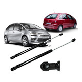 Par 2 Unidades Pistão Amortecedor Porta Mala Tampa Traseira - C4 Xsara Picasso 2005 2006 2007 2008 2009 2010 2011 2012