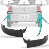 Par Acabamento Moldura Lanterna Traseira Gol G4 2006 2014 A