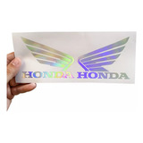 Par Adesivo Asinha Asa Tanque Honda Holografico Camaleão