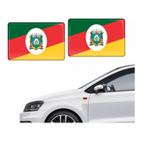 Par Adesivo Bandeira Uruguai Resinado 4x6cm Cor Padrão