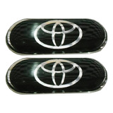 Par Adesivo Emblema Coluna Blackout Toyota