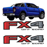 Par Adesivo Emblema Ford Fx4 Off Road Ranger