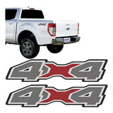 Par Adesivo Emblema Lateral 4x4 Ford
