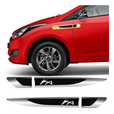 Par Adesivo Ford Ka Resinado Cromado Aplique Lateral