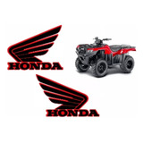 Par Adesivo Tanque Quadriciclo Honda Fourtrax 420 2014 Acima