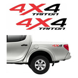 Par Adesivos 4x4 Para Mitsubishi L200