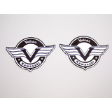 Par Adesivos Emblema Compativel Kawasaki Vulcan