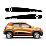 Par Adesivos Faixa Para Renault Kwid