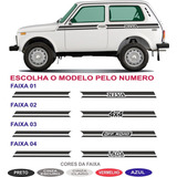 Par Adesivos Laterais Lada Niva 4x4 Off Road