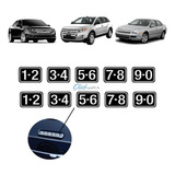 Par Adesivos Porta Ford Fusion Edge Botão Senha Tecla Numero