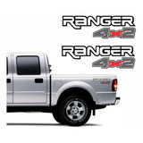 Par Adesivos Ranger 4x2 Emblema Lateral