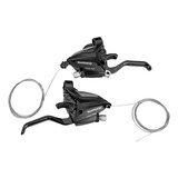Par Alavanca Câmbio Freio Shimano Ef500 Vbrak Disco 3x8v 24v