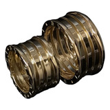 Par Aliança Anel Bvlgari B-zero Ouro 18k Perfeitas Com Mola