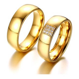Par Aliança Banhado Ouro Real 18k 6mm Certificado De Garanti