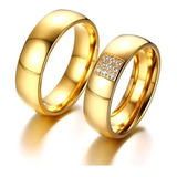 Par Aliança Banhado Ouro Real 18k 6mm Com Certificado De Gar