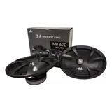 Par Alto Falante Médio Grave Pro Mb690 6x9 460w - Hurricane Cor Preto
