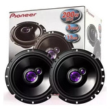 Par Alto Falante Pioneer 6 Pol P/ Portas 200w 3 Vias 60w Rms