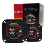 Par Alto Falante Triaxial Bravox 4' B3x40x 80w Rms 4 Ohms