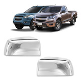 Par Aplique Capa Cromada Retrovisor S10 2021 2022 2023