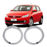 Par Aro Aplique Cromado Farol Milha Gol G5 Voyage Saveiro