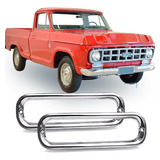 Par Aro Metalizado Lanterna Chevrolet C10 D10 C14 D60 Ate 88