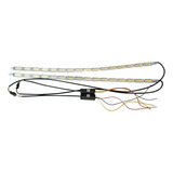 Par Barra De Led Acrílico Drl Seta Sequencial 50cm