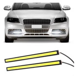 Par Barra Led Drl Farol Auxiliar Carro 17cm Automotivo Fita