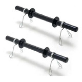 Par Barra Oca 40cm Halteres Com 2 Pares De Presilhas