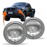 Par Bloco Farol Auxiliar L200 Sport, Outdoor 2004/2012 118mm