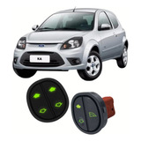 Par Botão Vidro Elétrico Ford Ka Fiesta Courier 2 Lados