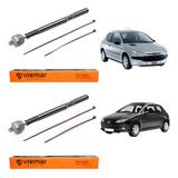 Par Braço Axial Direção Peugeot 206 207 Hoggar Viemar
