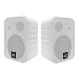 Par Caixa Para Som Ambiente Acustico Com Suporte 50w Mxk-25