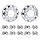 Par Calota Dianteira Caminhão Aro 22,5 Speedline Inox Capas