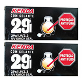 Par Câmara De Ar Bike 29 Mtb Kwick Seal Vacinada Anti Furo